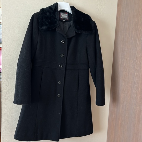 Rothschild girls wool winter coat black 14 - Picture 2 of 5